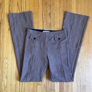 DEREK LAM 10 CROSBY gingham plaid stretch pants